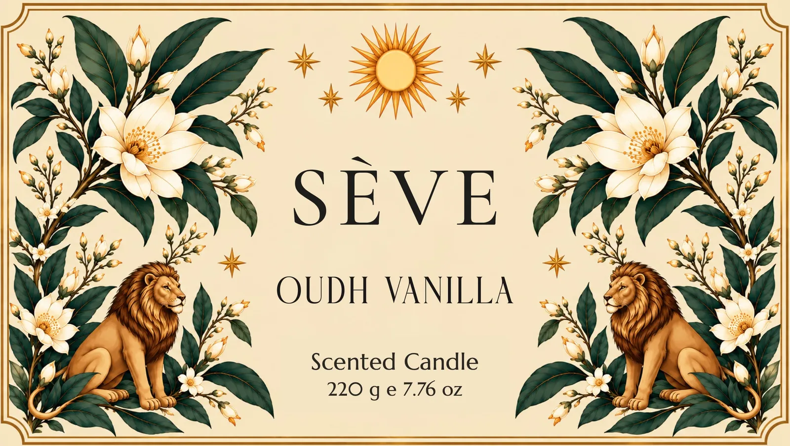 Oudh Vanilla mum etiketi