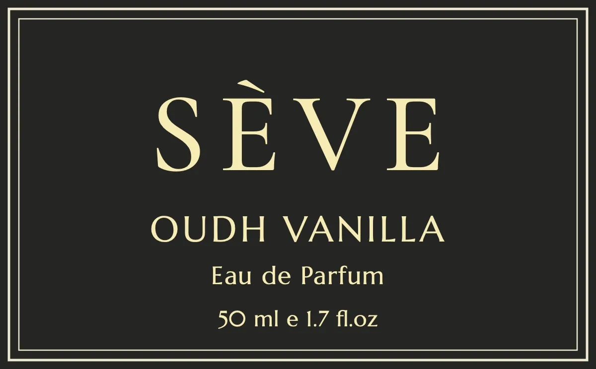 Oudh Vanilla parfüm etiketi