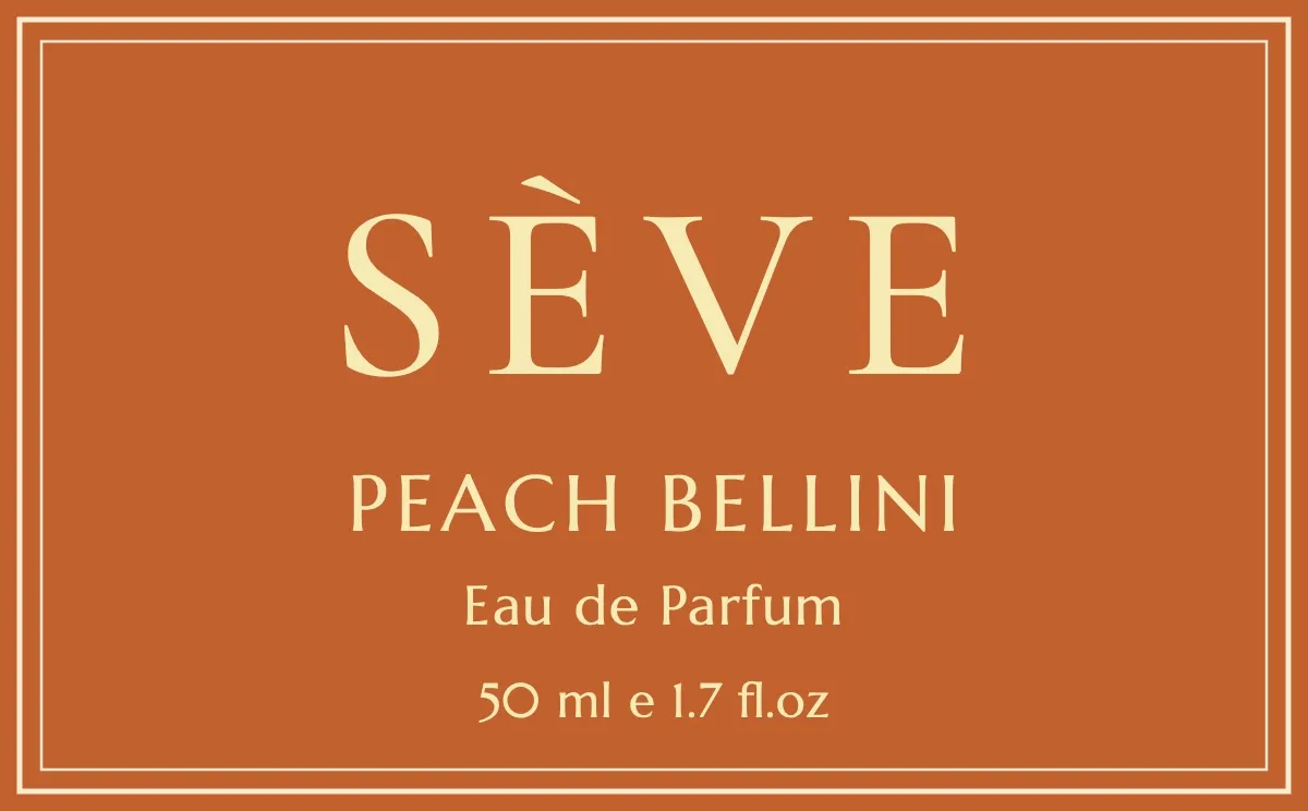 Peach Bellini parfüm etiketi