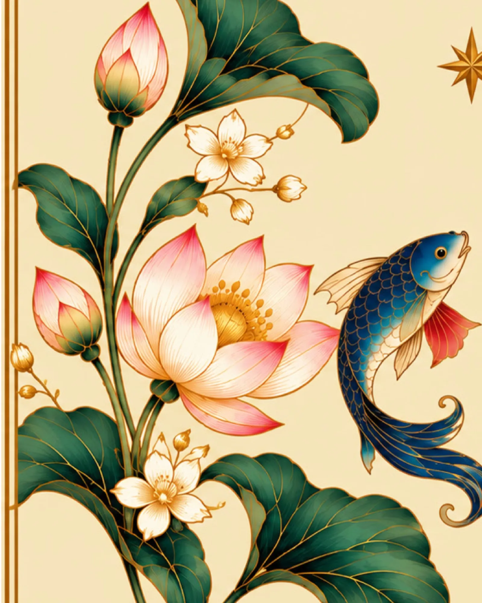Lotus koku illüstrasyonu