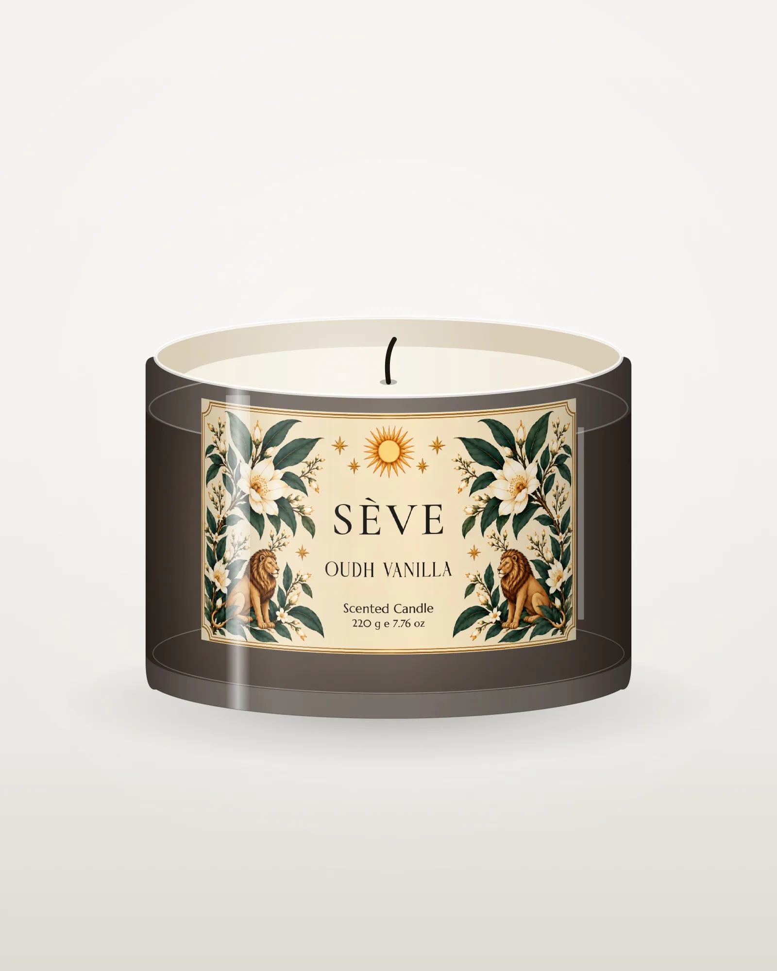 Oudh Vanilla kokulu mum 220 g