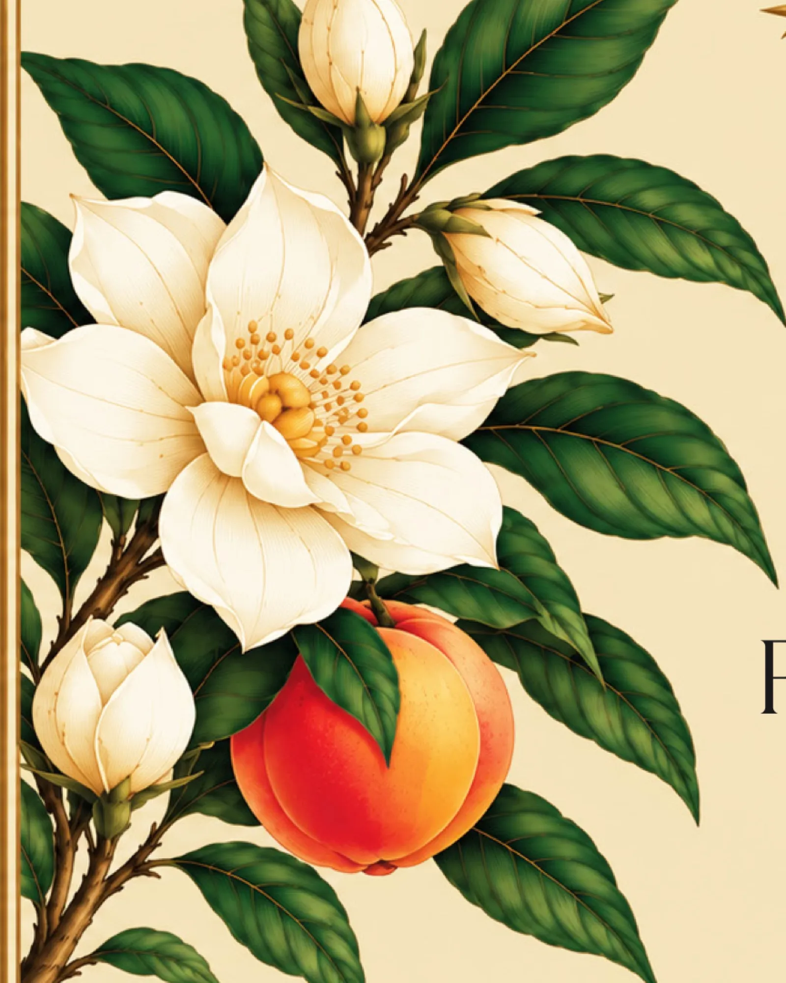 Peach Bellini koku illüstrasyonu