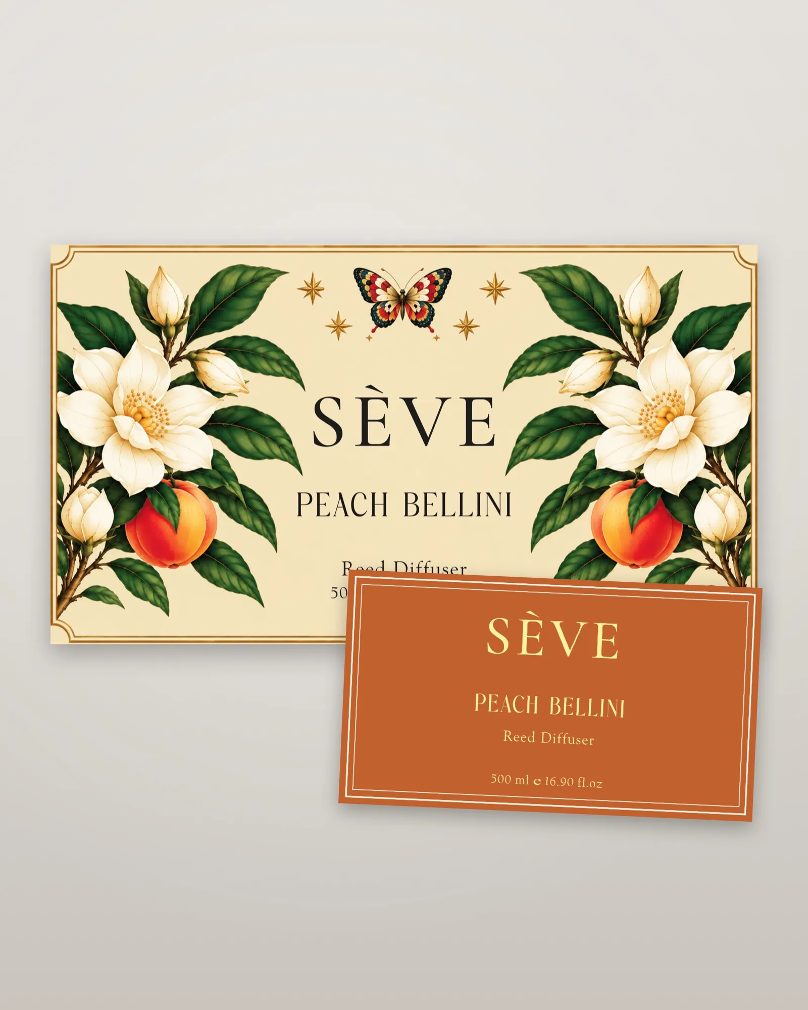 Peach Bellini etiket sanatı