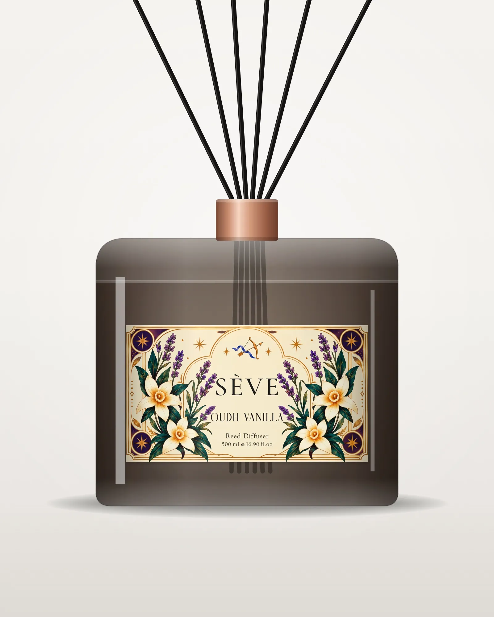 Oudh Vanilla burç koleksiyonu etiketi